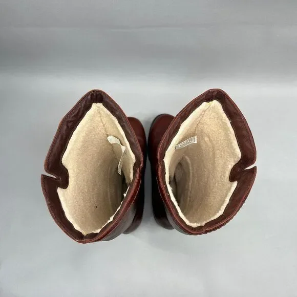 UGG Dahlen Stout Boots Women's Size 10 Tall Leather Fully Insulated Riding Boots - Picture 11 of 16